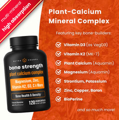 NutraChamps plant-based calcium and magnesium sources in capsule form.