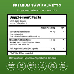 NutraChamps Saw Palmetto berry extract capsules for prostate balance