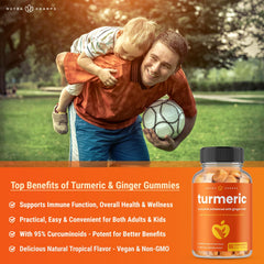 NutraChamps Turmeric Gummies black pepper highlight emphasizes absorption boost for better ingredient uptake.