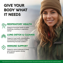 NutraHarmony 15-in-1 lung complex packaging highlights herbal formula