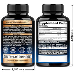 Closeup of NUTRAHARMONY ALA capsules for daily metabolism and energy