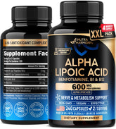 NutraHarmony Alpha Lipoic Acid 600mg bottle supports daily wellness.