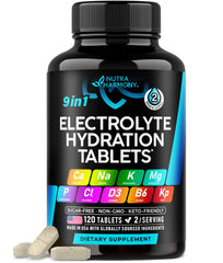 NutraHarmony Electrolytes bottle front view supports on-the-go hydration during workouts