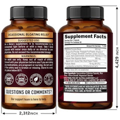 NutraHarmony mezcla con papaya, enzimas digestivas en cápsulas