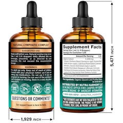 NUTRAHARMONY Lymphatic Drops dosing dropper enables easy daily use for detox support