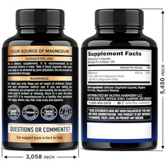 NUTRAHARMONY Magnesium Citrate capsules ready to swallow for easy supplementation.