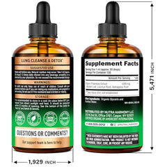 NutraHarmony Mullein Drops dropper for precise dosing and respiratory wellness.