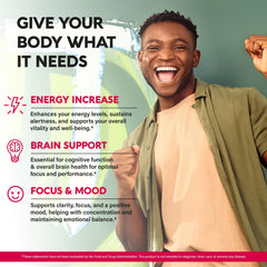 Nutraharmony USA-made B12 logo indicating high-quality source.