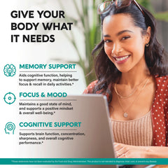 NutraHarmony Lions Mane Organic label highlights USDA Organic certification and purity.