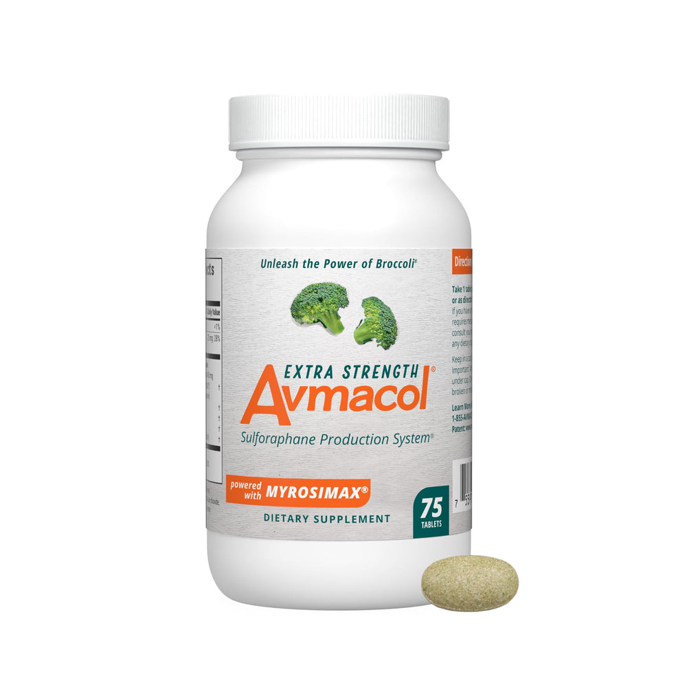 Nutramax Avmacol Extra Strength bottle front promotes daily detox support.
