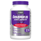 Nutramax Cosamin DS bottle front highlighting glucosamine and chondroitin for joint comfort