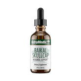 NutraMedix Baikal Skullcap tincture bottle pour for convenient daily immune support.
