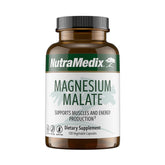 NutraMedix Magnesium Malate energy bottle demonstrates bioavailable mineral support for daily vitality.