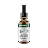 NutraMedix Pinella liquid drops bottle closeup showing anise aroma for cognitive support