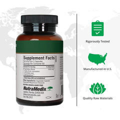 NutraMedix Serrapeptase capsules arranged for easy daily joint support.