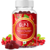 NutraPep Berberine gummies bottle front highlights GLP-1 support.