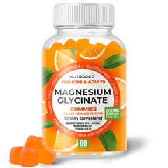 NutraPep Magnesium Glycinate Gummies bottle, easy-to-chew wellness support for daily use.