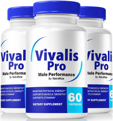 NutraRize Vivalis Pro caps bottle front — energy support for an active day