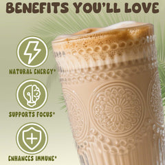 Nutrastaste cordyceps for immunity support in a warm beverage