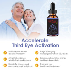 Nutraville Pineal Guard X drops in water illustrate easy, versatile consumption