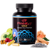 Nutraville Pineal XT Gold bottle front, highlighting focus and vitality.