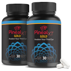 Nutraville Pineal XT Gold bottle on a clean surface, supporting daily focus.