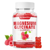 Nutravita Magnesium Glycinate Gummies bottle pour supports convenient daily routine