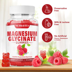 Ingredients panel highlights chelated magnesium and CoQ10 for digestive support.