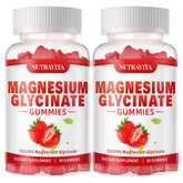 Nutravita magnesium glycinate gummies bottle pour supports daily calm and focus