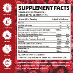 Nutravita Magnesium Glycinate Gummies textured gummy close-up shows chewy texture for easy taking