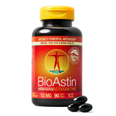 Nutrex Hawaii BioAstin 12mg softgels bottle offering daily antioxidant support for wellness.
