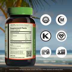 Nutrex Hawaii spirulina tablets arranged in a bottle, convenient for daily energy support.