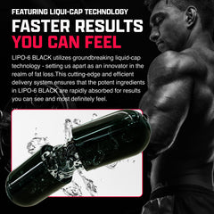 Nutrex Lipo-6 Black Max capsules support metabolism and appetite control.