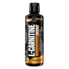 Nutrex Research Liquid Carnitine 3000 bottle ready for workouts with stimulant-free energy.