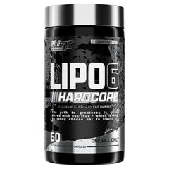Nutrex Research Lipo-6 Hardcore bottle promotes sustained energy during daily activities