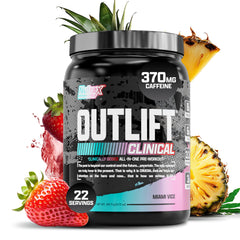 Nutrex Research Outlift Clinical tub scoop energizes workouts