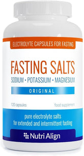 Nutri-Align Fasting Salts bottle front for easy fasting electrolyte support.
