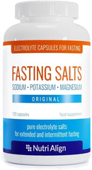 Nutri-Align Fasting Salts bottle front for easy fasting electrolyte support.