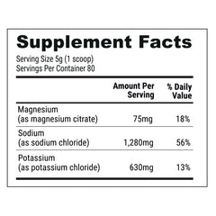 Nutri-Align Fasting Salts scoop 5g for precise daily dosing during fasting.