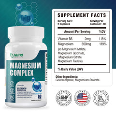 Nutri Potentia Magnesium Complex capsules inside view for daily use