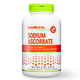 NutriBiotic Sodium Ascorbate powder bottle for easy immune support.
