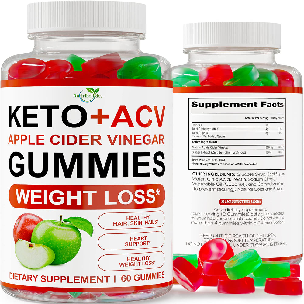 Nutribolidos Keto ACV Gummies pack front, a convenient daily wellness option.