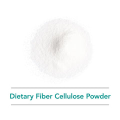Nutricology Dietary Fiber Powder label closeup highlighting hypoallergenic heritage.
