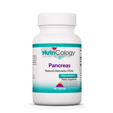 Nutricology Pancreas Pork bottle, convenient digestive support capsules.