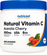 Nutricost Acerola Powder bottle for convenient daily vitamin C support