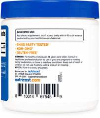 Nutricost Acetyl L-Carnitine HCI container label with GMP badge