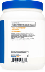Nutricost Acetyl L-Carnitine powder texture close-up.