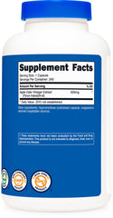 Nutricost Apple Cider Vinegar Capsules showing The Mother component