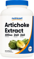 Nutricost Artichoke Extract bottle cap 600 mg capsule for daily support