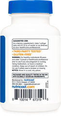 Nutricost Astaxanthin 6mg packaging against a clean production backdrop.